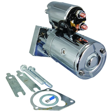 Wai Global Starter, STRHI OSGR CHROME, 19hp 14kW12 Volt, CW, 9Tooth Pinion 18492CN